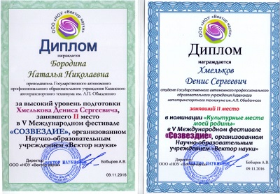 Дипломы